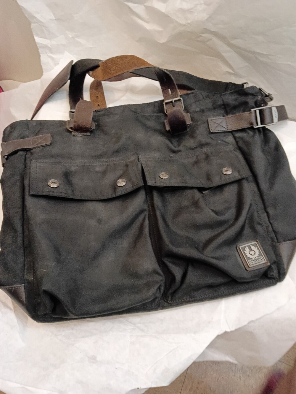 Belstaff Unisex Touring tote Black bag READ